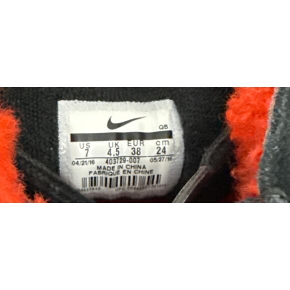 Nike Shoes Nike Blazer Mid Premium Black Suede Red Lined Size Women's 7 - Picture 5 of 5